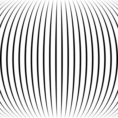 Küresel, dairesel çarpıtma deseni. Kıvrımlı çıkıntı, 