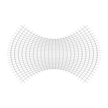 Geometrik şekil, ezilmiş, sıkılmış, düzleştirilmiş etki. Bozulur