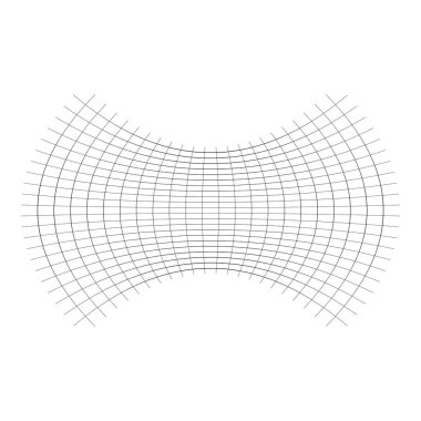 Geometrik şekil, ezilmiş, sıkılmış, düzleştirilmiş etki. Bozulur
