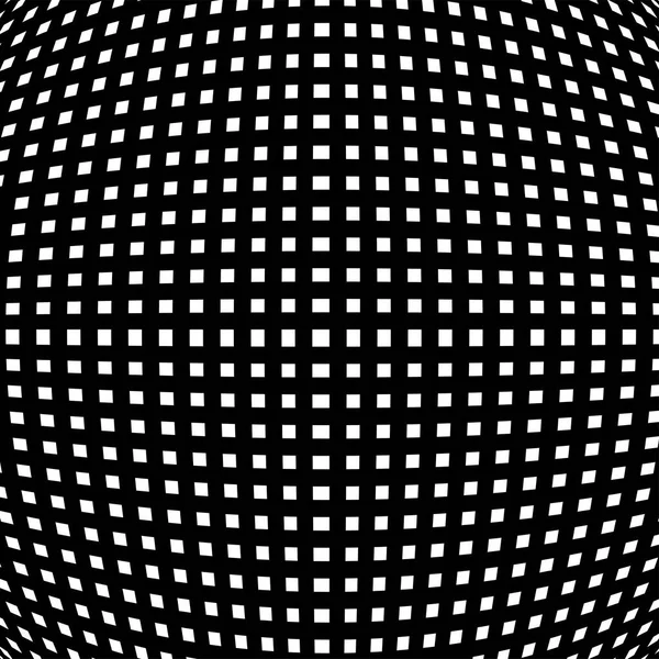 Esférico, globo patrón de efecto distorsionar circular. Abultamiento curvado , — Archivo Imágenes Vectoriales