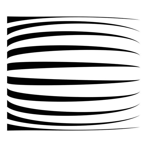 Sphérique, globe circulaire distordre motif d'effet. Gonflement courbé , — Image vectorielle