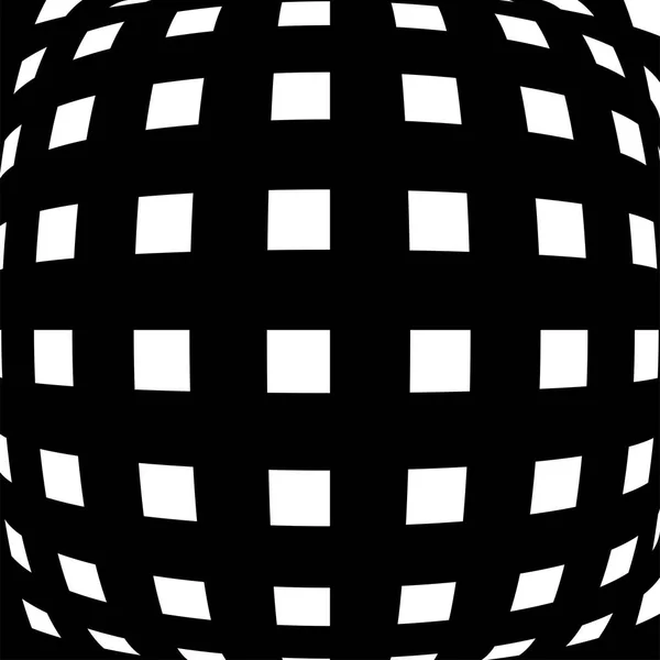 球状、球状の円形は効果パターンを歪める。曲線状の膨らみ, — ストックベクタ