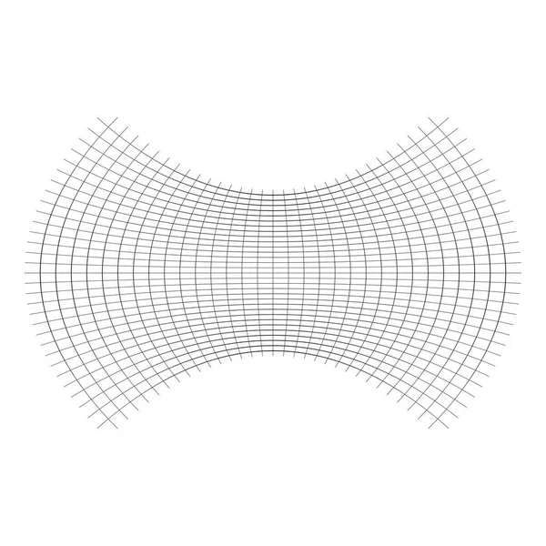 Geometrik şekil, ezilmiş, sıkılmış, düzleştirilmiş etki. Bozulur — Stok Vektör