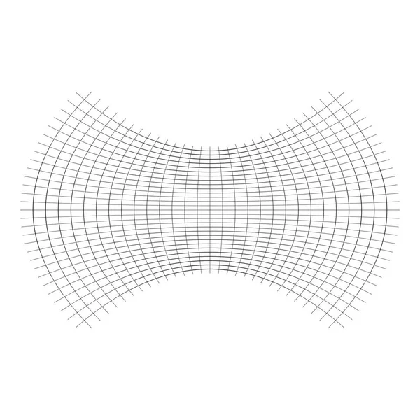 Forme géométrique avec effet oblat, pressé, aplati. fausser — Image vectorielle