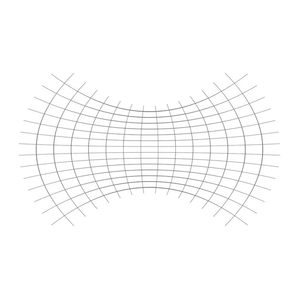 Geometryczny kształt z wyciskiem, ściśnięciem, spłaszczonym efektem. zaburzenie — Wektor stockowy