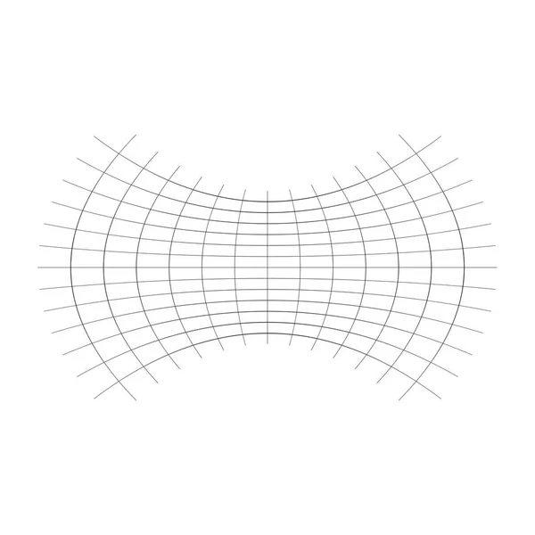 Geometryczny kształt z wyciskiem, ściśnięciem, spłaszczonym efektem. zaburzenie — Wektor stockowy