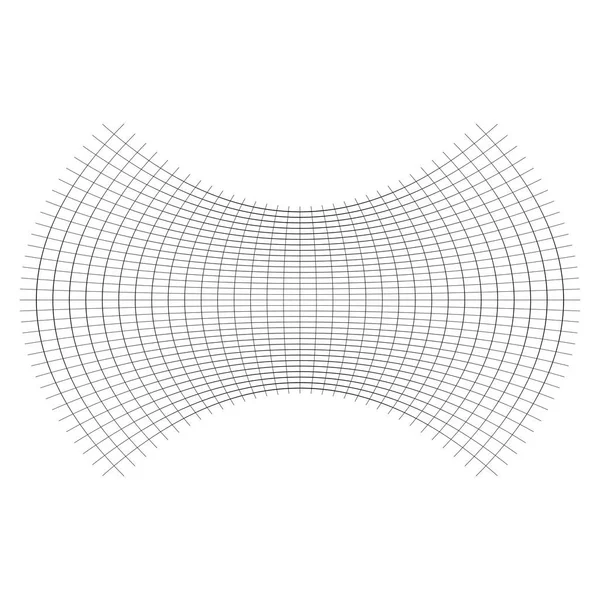 Geometrikus forma oblate, squeeze, lapított hatás. torzulás — Stock Vector