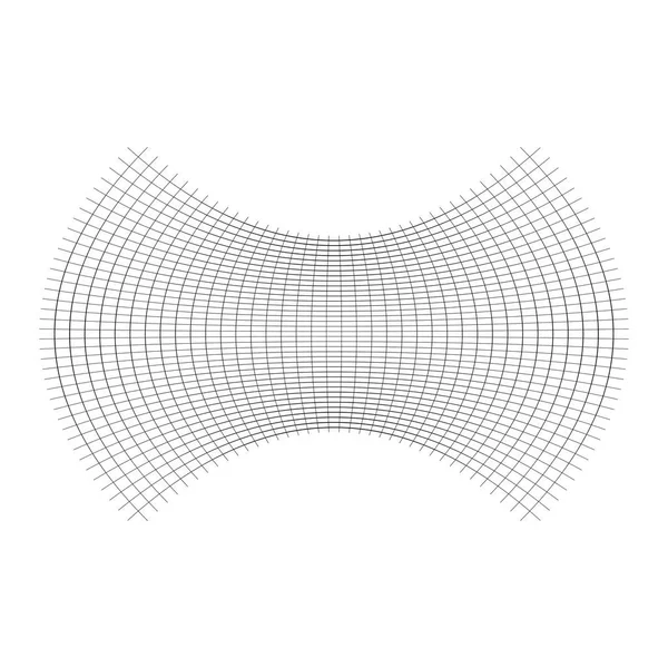 Γεωμετρικό σχήμα με επιμήκη, συμπίεση, πεπλατυσμένο αποτέλεσμα. στρέβλωση — Διανυσματικό Αρχείο