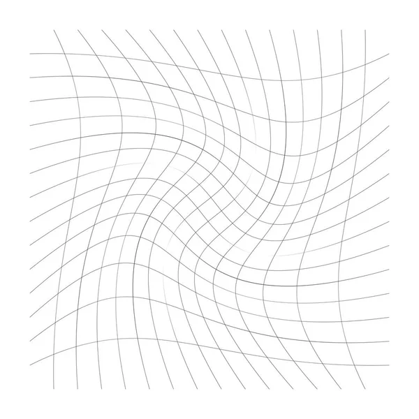 Patrón con rotación, espiral, remolino, efecto de giro de perpendicu — Vector de stock