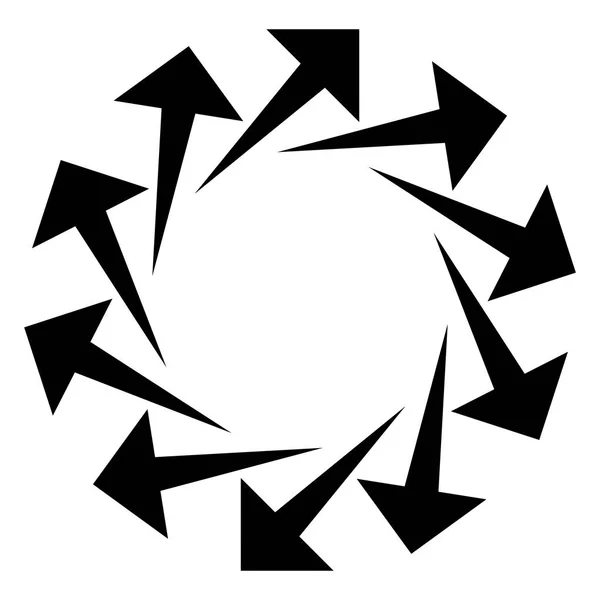Flechas circulares para el ciclo, repetir temas. Progreso, proceso, pro — Archivo Imágenes Vectoriales