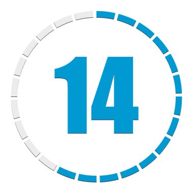 Dairesel çizelge, grafik. İlerleme, tamamlama, adım göstergesi. Dia