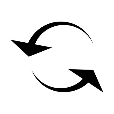 Dairesel, daire ok sol. Radyal ok simgesi, sembol. Sayaç