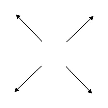 Radyal, yayılan oklar, genişleme, genişletme, patlama temaları için. D