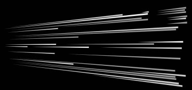 Dinamik patlama çizgileri. Çizgi roman, hız çizgileri. 3d yatay pa