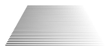 Perspective 3d lines. Stripes vanish, diminish into horizon. Sim clipart