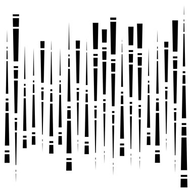 Rastgele segmentlenmiş çizgiler. dinamik çizgi, düzensiz çizgi