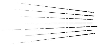 Rastgele 3 boyutlu çizgiler perspektifte. segmentli çizgili geometr