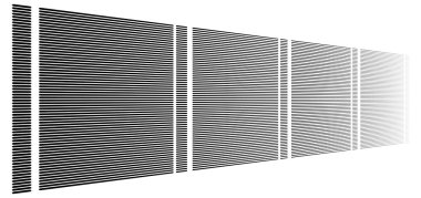 3d segmentli, kesik çizgiler geometrik desen. Yok ol, yok ol.