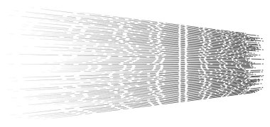 Random 3d dashed lines in perspective. segmented stripes geometr clipart
