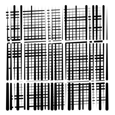 random grid, mesh pattern. grating, trellis texture. intermitten clipart