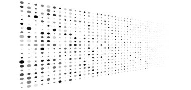 Rastgele gri tonlama, gri noktalar, yarım ton element. Benek, benek.