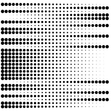 Nokta, yarı ton elementi. benek, stipple geometrik desen. Cır