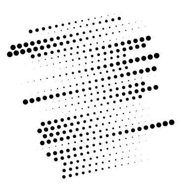 Nokta, yarı ton elementi. benek, stipple geometrik desen. Cır