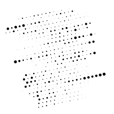 Rastgele noktalar yarım ton. Rastgele benek, benek geometrik