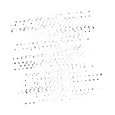 Rastgele noktalar yarım ton. Rastgele benek, benek geometrik