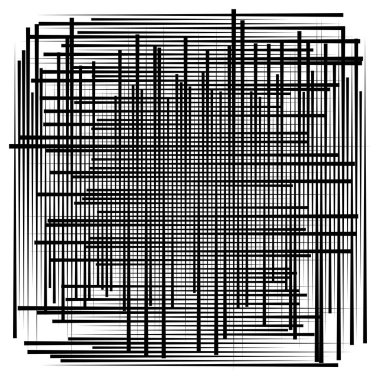 Rastgele çizgiler, ağ. Dinamik, düzensiz çakışma, kesişme!