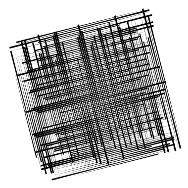 Rastgele çizgiler, ağ. Dinamik, düzensiz çakışma, kesişme!