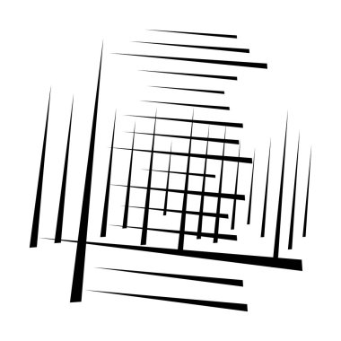 Rastgele çizgiler, ağ. Dinamik, düzensiz çakışma, kesişme!