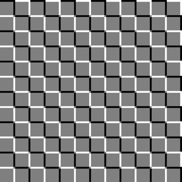 Förskjutna kvadrater sömlösa geometriska mönster. Relief, indrags kvadrat — Stock vektor