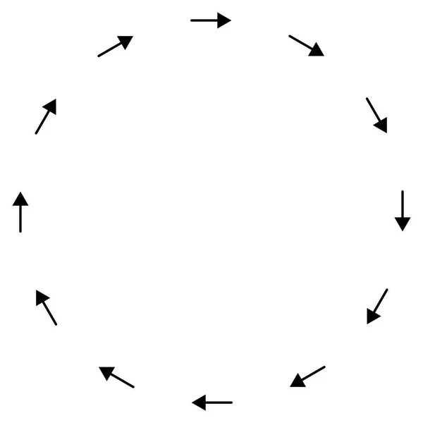 循环用圆形箭头,重复主题. 进展、进程、支持 — 图库矢量图片