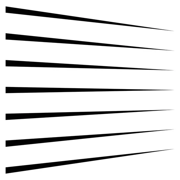 Horizontal lines, stripes. Straight parallel streaks, strips. Ed — Stock Vector