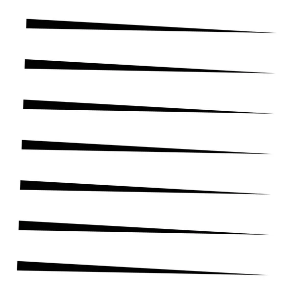 Líneas horizontales, rayas. Rayas paralelas rectas, tiras. Ed. — Vector de stock