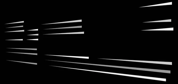 Lignes d'éclatement dynamique. action comique, lignes de vitesse. 3d horizontal pa — Image vectorielle