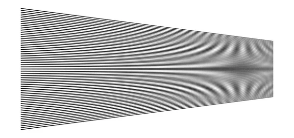 Lignes 3D. Rayures parallèles droites en perspective. Bandes, strass — Image vectorielle