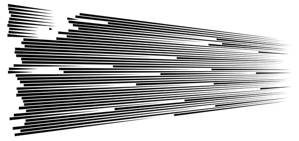 Динамические линии разрыва. комические действия, скоростные линии. 3d hhhontal pa — стоковый вектор