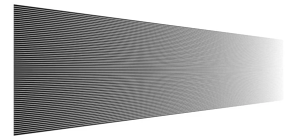Líneas 3D. Rayas paralelas rectas en perspectiva. Tiras, strass — Vector de stock