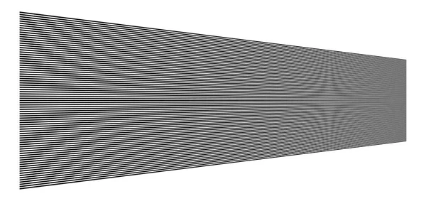 3D-Linien. gerade parallele Streifen in der Perspektive. Streifen, stre — Stockvektor