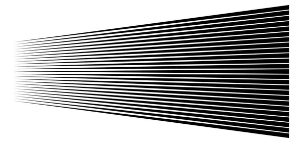 3D-Linien. gerade parallele Streifen in der Perspektive. Streifen, stre — Stockvektor