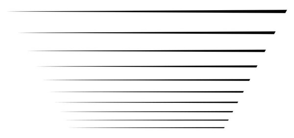 Perspective 3d lines. Stripes vanish, diminish into horizon. Sim