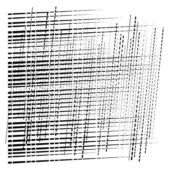 Griglia astratta, maglia di pezzi di dispersione casuali, pezzi. geometrico — Vettoriale Stock