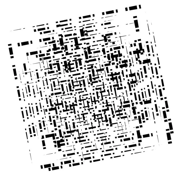 Abstrakt rutnät, nät av slumpmässiga spridda bitar, bitar. Geometrisk — Stock vektor