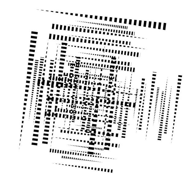 Rejilla abstracta, malla de trozos de dispersión aleatoria, piezas. geométrica — Archivo Imágenes Vectoriales