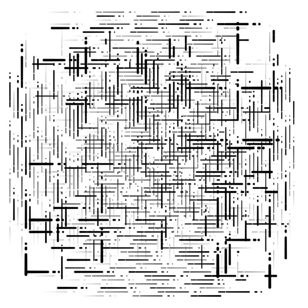 Soyut şebeke, rastgele dağınık parçalar, parçalar. geometrik — Stok Vektör