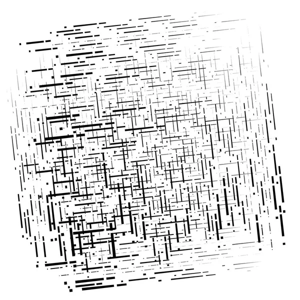 Abstract grid, mesh of random scatter chunks, pieces. geometric — ストックベクタ