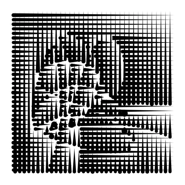 Rejilla, malla patrón geométrico abstracto. líneas de intersección segmentadas — Archivo Imágenes Vectoriales