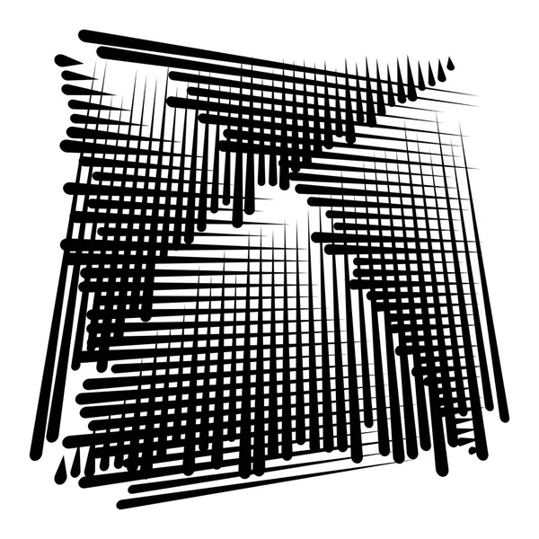 グリッドメッシュ抽象的な幾何学模様です分断された線は — ストックベクタ